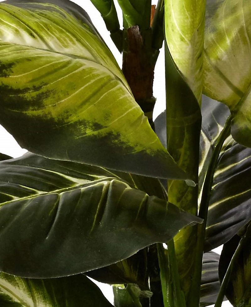 Nearly Natural Golden Dieffenbachia Artificial Plant in Decorative Planter