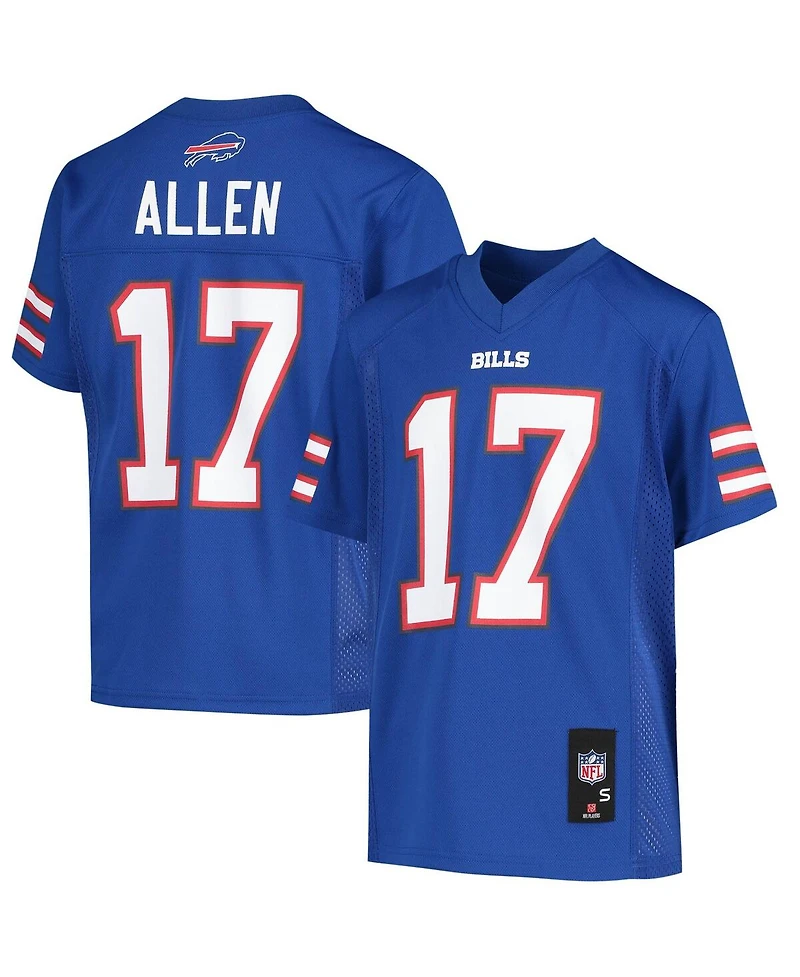 Big Boys and Girls Josh Allen Royal Buffalo Bills Replica Player Jersey