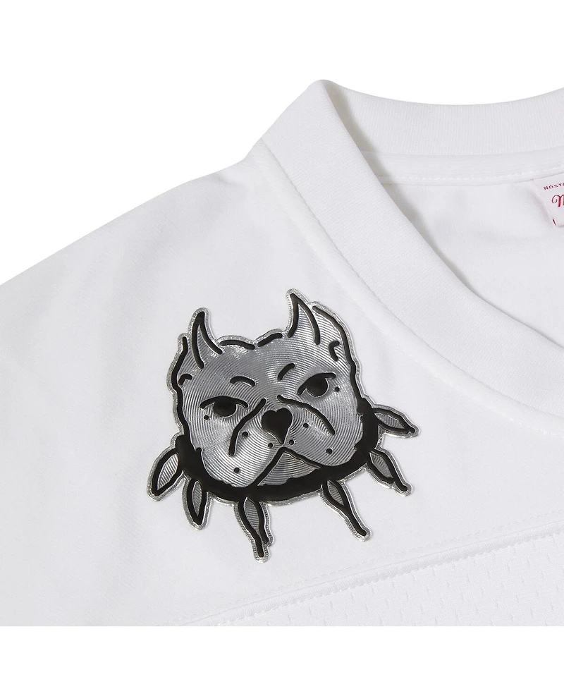 Men's Mitchell & Ness White Nfl Por La Cultura x Chito Limited Edition Jersey