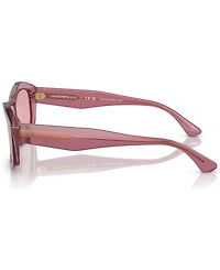 Emporio Armani Women's Low Bridge Fit Sunglasses, EA4187F