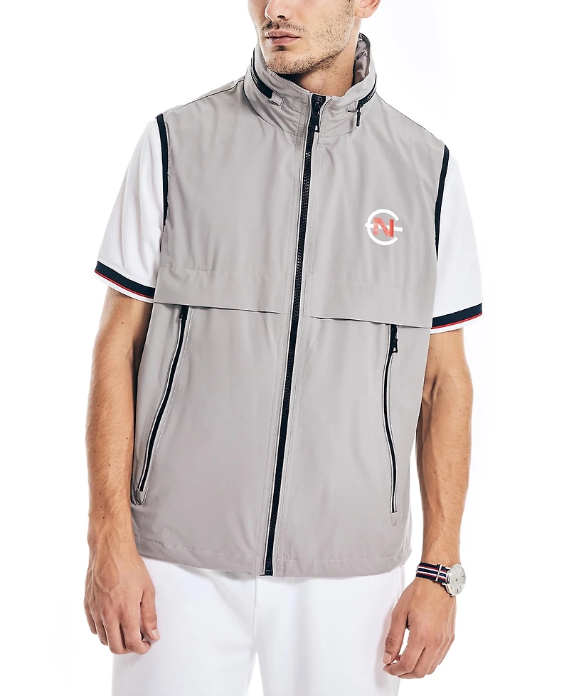 Nautica Men's Competition Zip-Front Lightweight Water-Resistant Vest