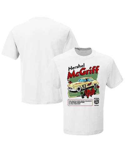 Men's Checkered Flag Sports White Hershel McGriff Nascar Hall of Fame Class of 2023 Inductee T-shirt