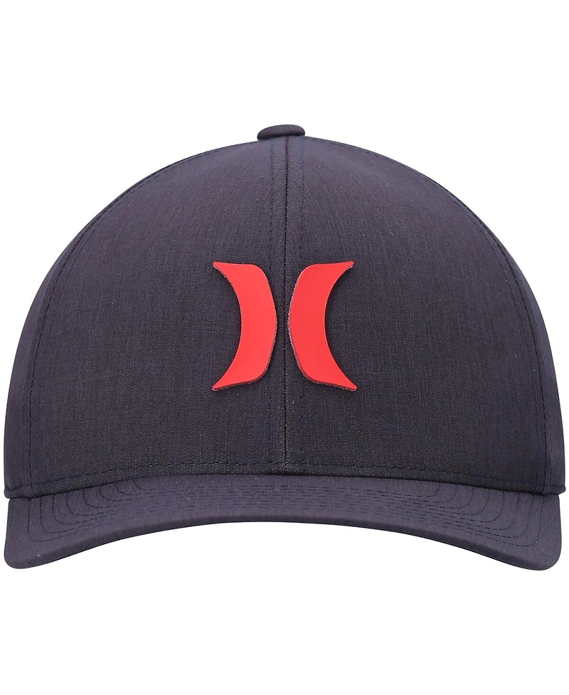 Men's Hurley Heathered Black Sonic H2O-Dri Phantom Flex Hat