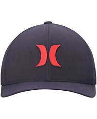 Men's Hurley Heathered Black Sonic H2O-Dri Phantom Flex Hat
