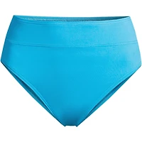 Lands' End Plus High Leg Waisted Bikini Swim Bottoms