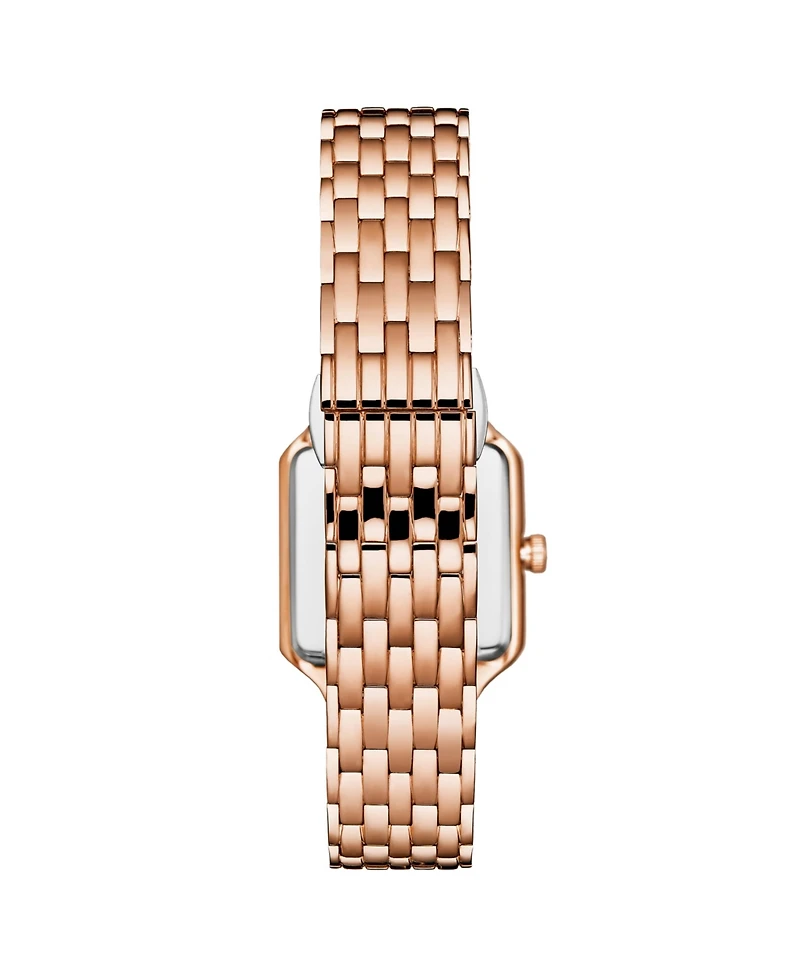 Stuhrling Confidant 4020 Women s Square Watch – Quartz Movement, 27mm Case, Crystal-Accented Bezel