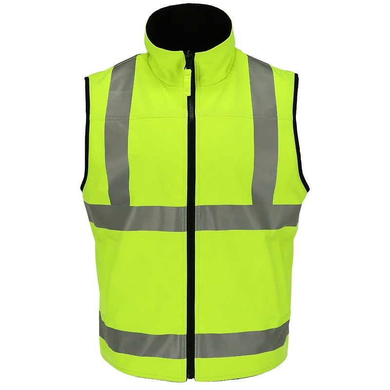 RefrigiWear Men's High Visibility Softshell Safety Vest