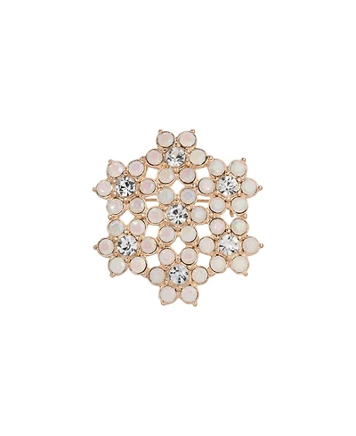 2028 Crystal Flower Brooch