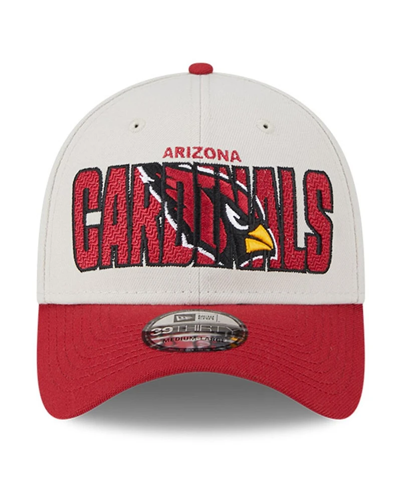 Men's New Era Stone, Cardinal Arizona Cardinals 2023 Nfl Draft 39THIRTY Flex Hat