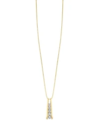 Five-Stone Diamond Journey Pendant Necklace (1 ct. t.w.) 14k Yellow or White Gold
