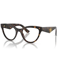 Dolce&Gabbana Women's Butterfly Eyeglasses, DG3372 52