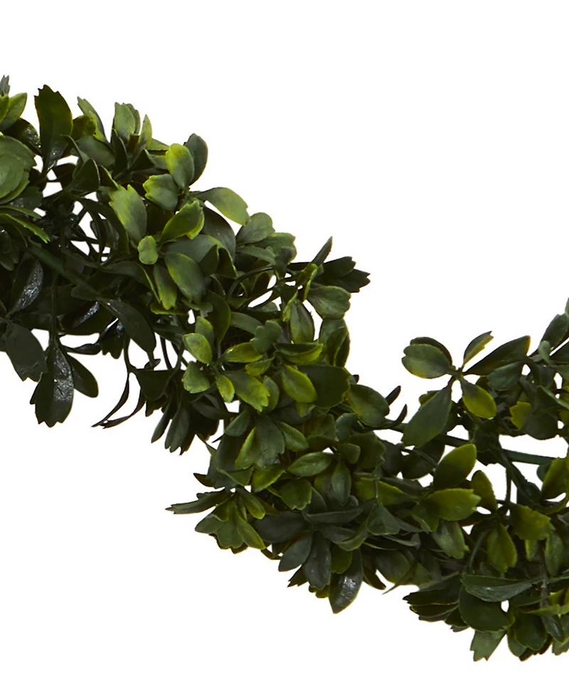Nearly Natural 6' Boxwood Artificial Garland, Set of 4