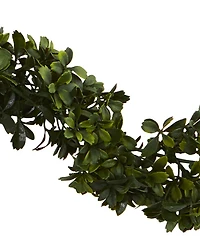 Nearly Natural 6' Boxwood Artificial Garland, Set of 4