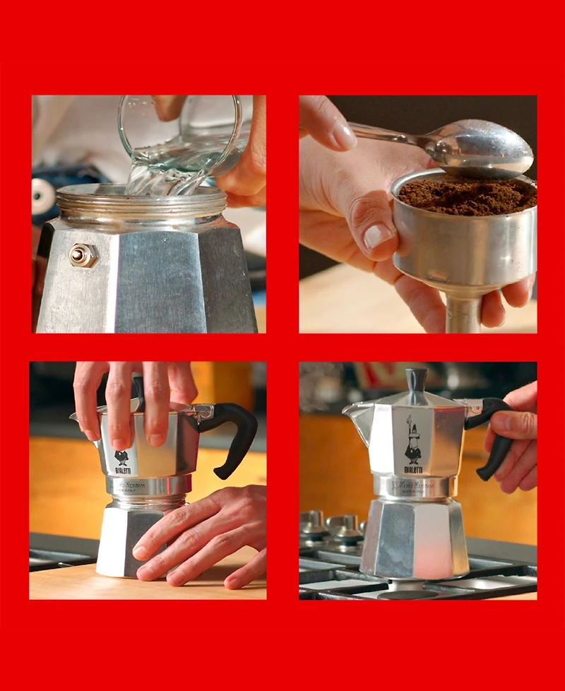 Moka Express 6 Cups Coffeemaker - 9.1 oz