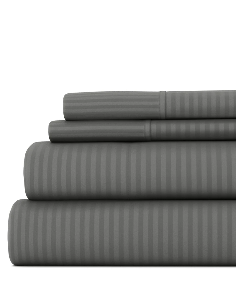 ienjoy Home Expressed Embossed Striped 3-Pc. Sheet Set, Twin