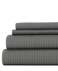 ienjoy Home Expressed Embossed Striped 3-Pc. Sheet Set, Twin
