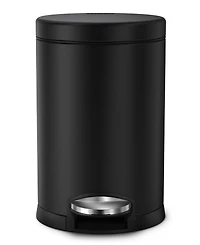 simplehuman 4.5 Liter Round Step Bathroom Trash Can with Soft-Close Lid