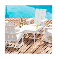 WestinTrends Outdoor Patio Modern Adirondack Coffee Table