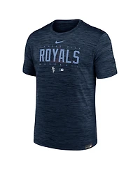 Men's Nike Navy Kansas City Royals City Connect Velocity Practice Performance T-shirt