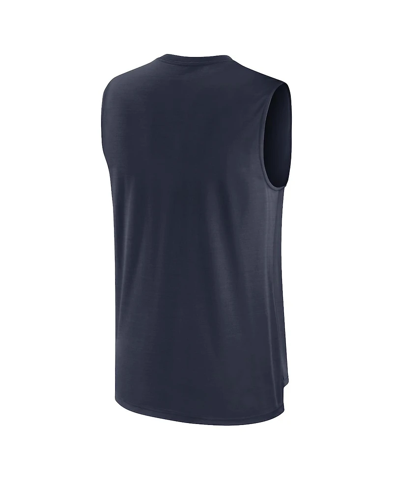 Men's Nike Navy Chicago Bears Muscle Trainer Tank Top