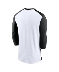 Men's Nike White, Black Pittsburgh Steelers Rewind 3/4-Sleeve T-shirt