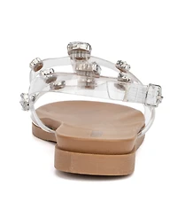 Olivia Miller Women's Crystal Clear Sandals