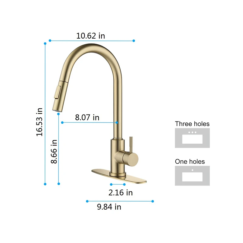 Streamdale Furniture Touch Kitchen Faucet With Pull Down Sprayer