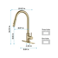 Streamdale Furniture Touch Kitchen Faucet With Pull Down Sprayer