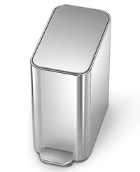 simple human 5 Liter Slim Bathroom Trash Can with Liner Pocket