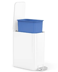 simplehuman 5 Liter Slim Bathroom Trash Can with Liner Pocket