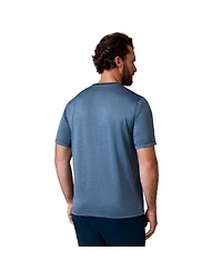 Free Country Men's Tech Jacquard Short Sleeve Crew Neck T-Shirt