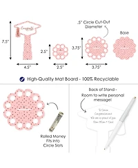 Rose Gold Grad Diy Graduation Party Money Holder Gift Cash Cake