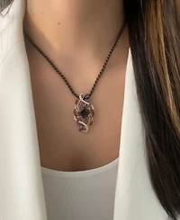 Le Vian Crazy Collection Multi-Gemstone Swirl Silk Cord 20" Pendant Necklace (8-1/2 ct. t.w.) in 14k Rose Gold