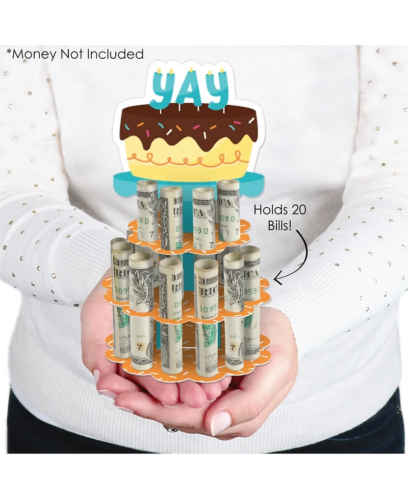 Colorful Happy Birthday Diy Birthday Party Money Holder Gift Cash Cake