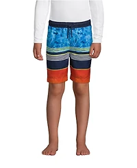 Lands' End Boys Printed Swim Trunks