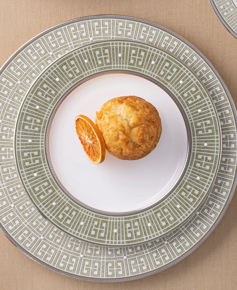 Noritake Infinity Green Platinum 4 Piece Salad Plate Set, Service for 4