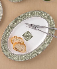 Noritake Infinity Green Platinum Oval Platter