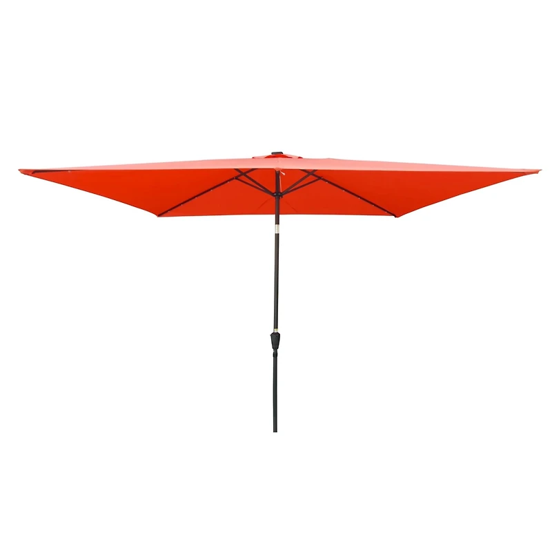 Streamdale Furniture 10ft Patio Solar Led Umbrella w/ Crank