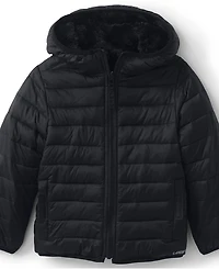 Lands' End Kids Girl's Reversible Insulated Fleece Jacket