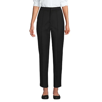 Lands' End Petite High Rise Bi Stretch Pintuck Pencil Ankle Pants