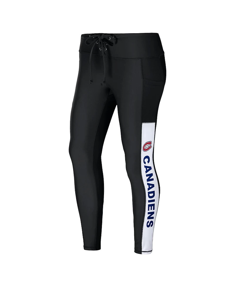 Women's Wear by Erin Andrews Black Montreal Canadiens Leggings