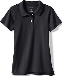 Lands' End Girls Short Sleeve Feminine Fit Interlock Polo Shirt