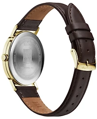 Bulova Men's Frank Lloyd Wright "April Showers" Brown Leather Strap Watch 39mm