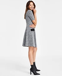 Dkny Women's Short-Sleeve A-Line Dress