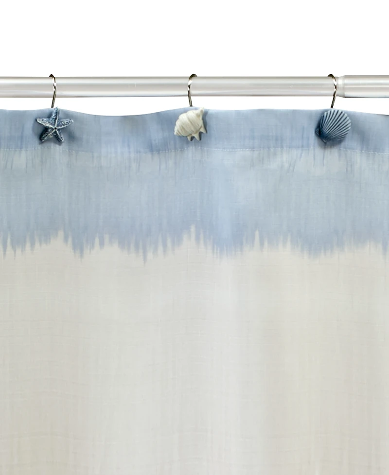 Avanti Abstract Coastal Seashells & Coral 12-Pc. Shower Curtain Hooks
