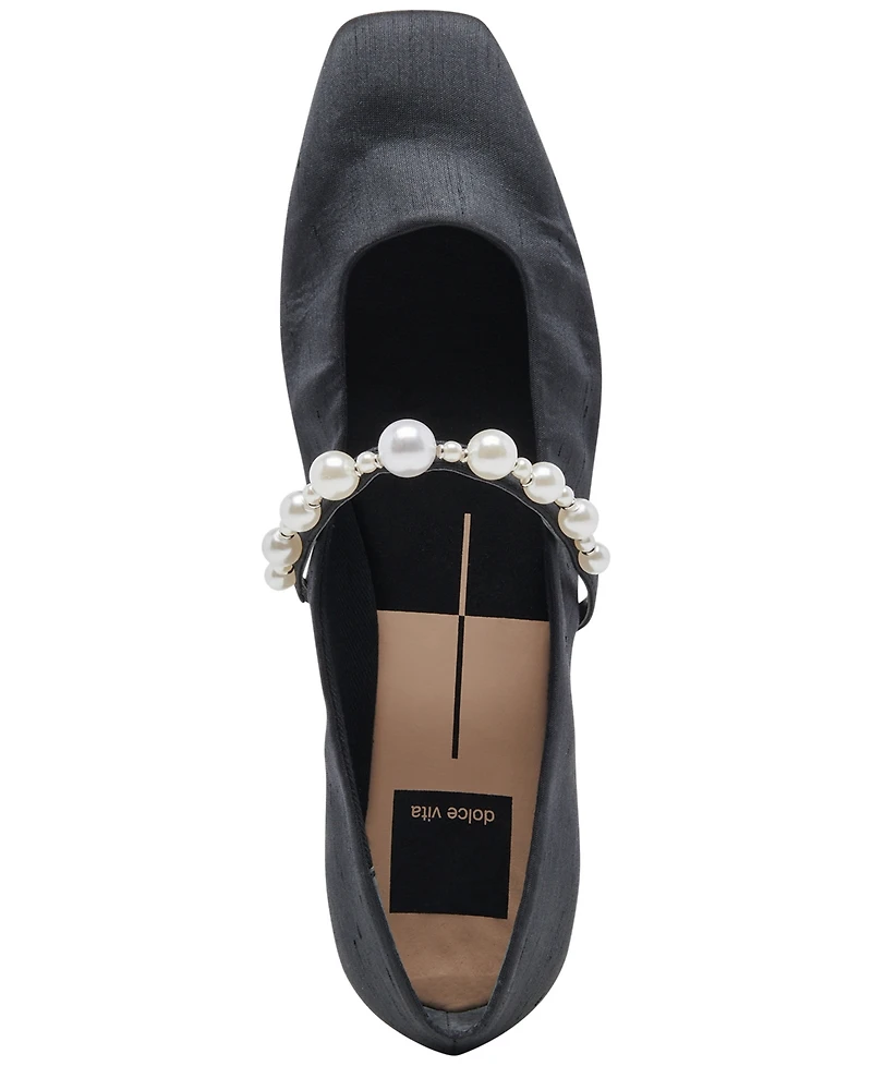 Dolce Vita Women's Roxana Pearl Mary Jane Flats