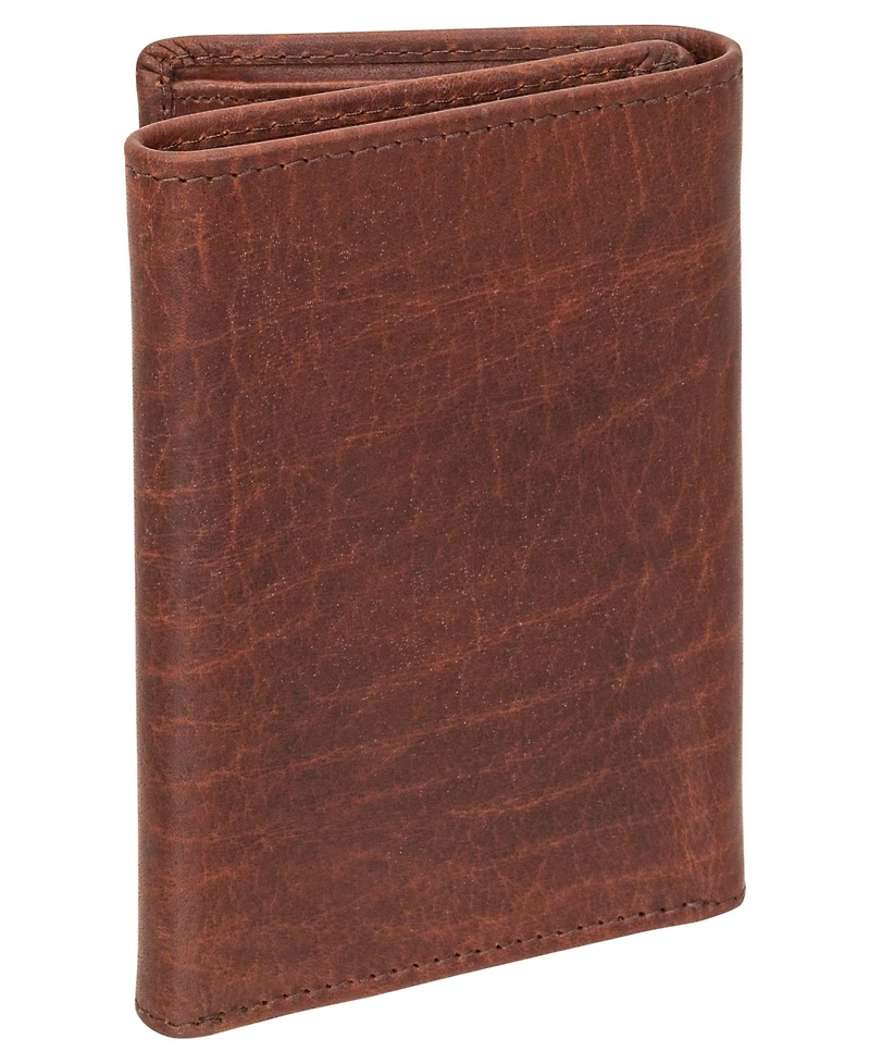 Mancini Men's Buffalo Rfid Secure Trifold Wallet
