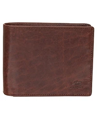Mancini Men's Buffalo Rfid Secure Left Wing Billfold Wallet