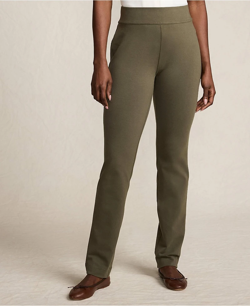 Lands' End Women's Tall Starfish Mid Rise Slim Leg Pants