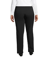 Lands' End Plus Starfish Mid Rise Straight Leg Pants
